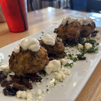 Nikos Taverna - Zucchini Keftedes - Greek Near Me - Williamston, Michigan Nikos Taverna - Zucchini Keftedes - Greek Near Me - Williamston, Michigan