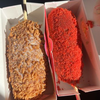 Mochinut - Long Beach - Crispy Ramen Mozzarella and Hot Cheetos Mozzarella - Donuts Near Me - Long Beach, California