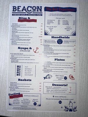 Menu photo 4 Beacon Corner Bar Grand Rapids, MI