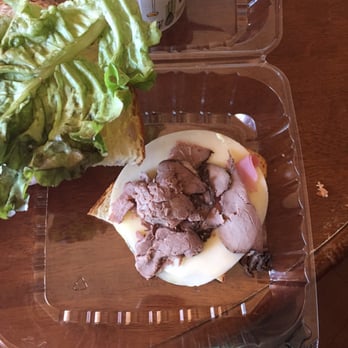 Kneaders Bakery & Cafe - This was my roast beef sandwich I ordered that came with more lettuce than meat and a piece of ham. - Bakeries Near Me - Yuma, Arizona