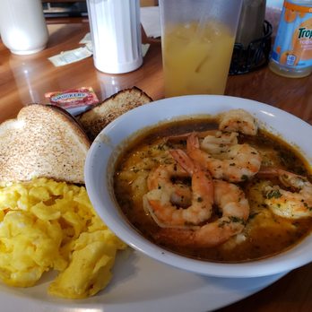 Flava's Miami - Shrimp and grits was amazing! Scrambled eggs and toast with orange juice to drink. - Southern Near Me - Miami, Florida Flava's Miami - Shrimp and grits was amazing! Scrambled eggs and toast with orange juice to drink. - Southern Near Me - Miami, Florida
