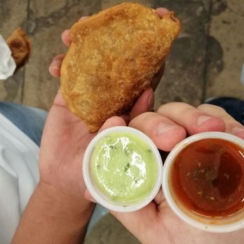 Empanada Mama - Hell's Kitchen - Got a Mambo Italiano and it was honestly so delicious, especially with both of the sauces. - Latin American Near Me - New York, New York Empanada Mama - Hell's Kitchen - Got a Mambo Italiano and it was honestly so delicious, especially with both of the sauces. - Latin American Near Me - New York, New York