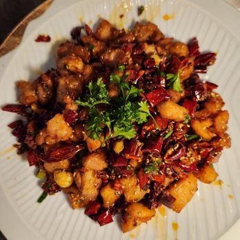 Palette Dim Sum & Seafood - Sichuan firecracker chicken - Chinese Near Me - Tustin, California Palette Dim Sum & Seafood - Sichuan firecracker chicken - Chinese Near Me - Tustin, California