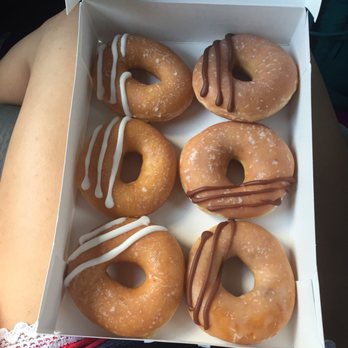 Krispy Kreme - New filled white and chocolate creme donuts - Donuts Near Me - Mobile, Alabama