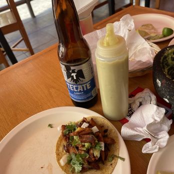 El Chuleton - That green sauce is fire! - Tacos Near Me - Playa del Carmen, ROO