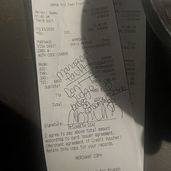 1909 - We left a manager a note :) - Bars Near Me - Temecula, California