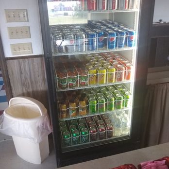 Mavericks Cafe - a refrigerator full of drinks and snacks - Cafes Near Me - Tryon, Nebraska