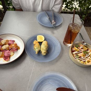 Bicyclette Cookshop - Beet pirogies, squash blossoms and tuna cordo, ALL SO GOOD!!! - New American Near Me - Naples, Florida Bicyclette Cookshop - Beet pirogies, squash blossoms and tuna cordo, ALL SO GOOD!!! - New American Near Me - Naples, Florida