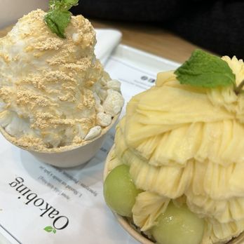 Oakobing - Injeolmi Shaved Ice, Mango Melon Shaved Ice - Shaved Ice Near Me - Los Angeles, California Oakobing - Injeolmi Shaved Ice, Mango Melon Shaved Ice - Shaved Ice Near Me - Los Angeles, California