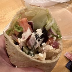 Central Cafe - Greek chicken wrap with no chicken