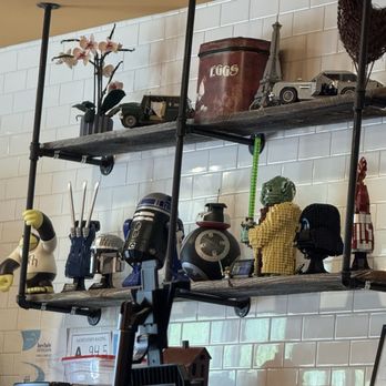 Rise Cafe - Bar decorations -- Legos! - Breakfast & Brunch Near Me - Huntersville, North Carolina Rise Cafe - Bar decorations -- Legos! - Breakfast & Brunch Near Me - Huntersville, North Carolina
