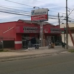 Esmanhotto Material de Construção - Fachada da loja de materiais de construção Esmanhotto