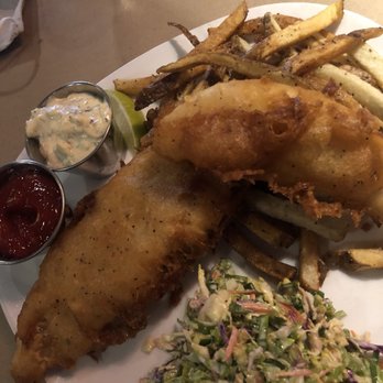 Aqua Terra Bistro - Beer battered fish & chips - Southern Near Me - Buford, Georgia
