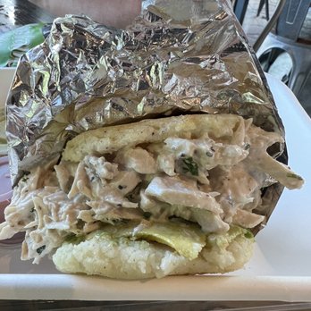 Arepa Culture NC - La Reina Pepiada Has chicken salad and avocado!! - Venezuelan Near Me - Raleigh, North Carolina Arepa Culture NC - La Reina Pepiada Has chicken salad and avocado!! - Venezuelan Near Me - Raleigh, North Carolina