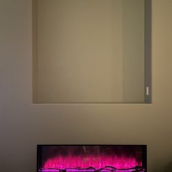 Down Right Cozy - Electric fireplace with mantel