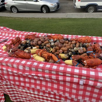 Clambake Catering - The spread! So much deliciousness - Caterers Near Me - San Diego, California Clambake Catering - The spread! So much deliciousness - Caterers Near Me - San Diego, California