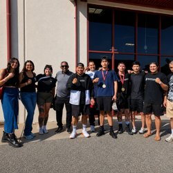 The Jireh Fight Family coming together to celebrate our hard work!