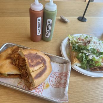 Taco Chelo - Chorizo torta and the flamingo. - Tacos Near Me - Tempe, Arizona Taco Chelo - Chorizo torta and the flamingo. - Tacos Near Me - Tempe, Arizona