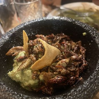 La Negra Tomasa - Guacamole with chapulines - Seafood Near Me - Tulum, ROO