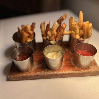 Bourbon Steak - Duck fat fries. (Everything made with duck fat is just soooo much better) - Steakhouses Near Me - Glendale, California Bourbon Steak - Duck fat fries. (Everything made with duck fat is just soooo much better) - Steakhouses Near Me - Glendale, California