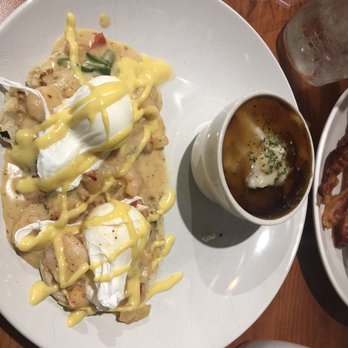 Brick & Spoon - Tupelo - Bayou Benedict with Regular Grits - Breakfast & Brunch Near Me - Tupelo, Mississippi Brick & Spoon - Tupelo - Bayou Benedict with Regular Grits - Breakfast & Brunch Near Me - Tupelo, Mississippi