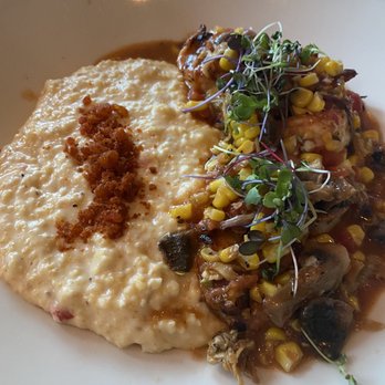Jack Allen's Kitchen - Special of the day - Pimento grits with gulf shrimp - American Near Me - Austin, Texas