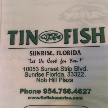 Tin Fish - Address and hours - New American Near Me - Sunrise, Florida Tin Fish - Address and hours - New American Near Me - Sunrise, Florida