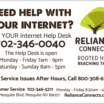 Reliance Connects - Internet Service Providers Near Me - Mesquite, Nevada Reliance Connects - Internet Service Providers Near Me - Mesquite, Nevada