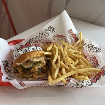 Dough Burger - Double DoughBurger with Fries - Burgers Near Me - San Jose, California Dough Burger - Double DoughBurger with Fries - Burgers Near Me - San Jose, California
