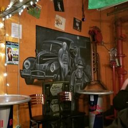 Small Bar - Cool artwork on the walls!