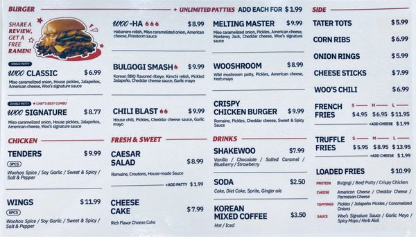 Menu photo 3 Woosmash Verona, NJ