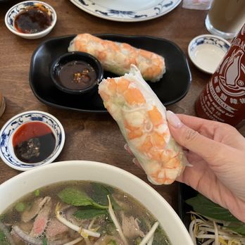 Pho Vietz - Fresh Spring Rolls. Actually tasted very fresh and packed - Vietnamese Near Me - Dallas, Texas