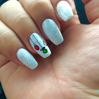 Beauty Zone - Christmas nails done by Lisa. - Nail Salons Near Me - Houston, Texas