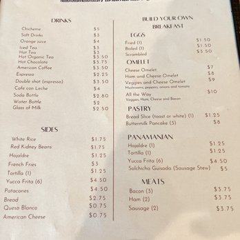 Salomas Panamanian Cuisine - Menu - Breakfast & Brunch Near Me - Fleming Island, Florida Salomas Panamanian Cuisine - Menu - Breakfast & Brunch Near Me - Fleming Island, Florida