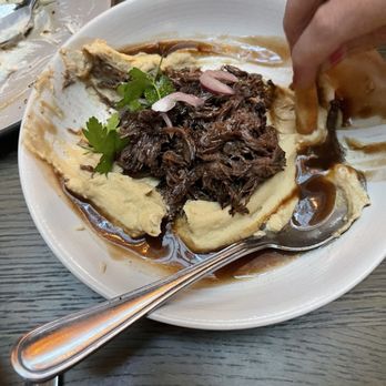 ABA - Braised pork hummus - Mediterranean Near Me - Nashville, Tennessee