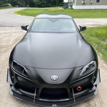 Wraps to Wrenches - Matte black wrap - Vehicle Wraps Near Me - Bridgton, Maine Wraps to Wrenches - Matte black wrap - Vehicle Wraps Near Me - Bridgton, Maine