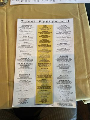 Menu photo 1 Tucci Lake Oswego, OR Menu photo 1 Tucci Lake Oswego, OR