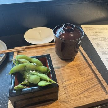 Love Makoto - Edamame and miso soup - Japanese Near Me - Washington, DC, District of Columbia Love Makoto - Edamame and miso soup - Japanese Near Me - Washington, DC, District of Columbia