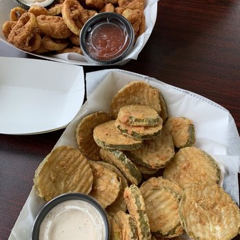Windy Corner Market - Fried banana peppers and fried pickles. - American Near Me - Lexington, Kentucky Windy Corner Market - Fried banana peppers and fried pickles. - American Near Me - Lexington, Kentucky