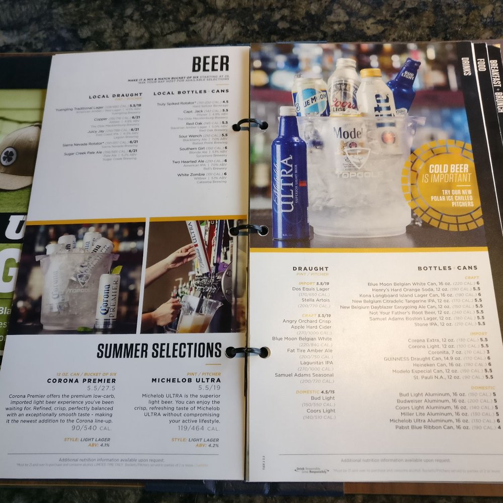 Topgolf - Menu - Golf Near Me - Charlotte, North Carolina Topgolf - Menu - Golf Near Me - Charlotte, North Carolina