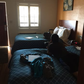 America's Best Inn & Suites - This double full bed room was much smaller than the double queen sized room. FYI try to book queen sized beds. - Hotels Near Me - Merced, California