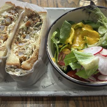 Momonoki - Shrimp sando (w ginger salad) - Cafes Near Me - Atlanta, Georgia