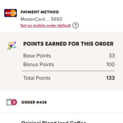 Dunkin' - 4.24.23 Free iced coffee plus 100 free bonus points
