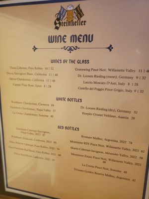 Menu photo 1 Steinkeller Oxford, OH