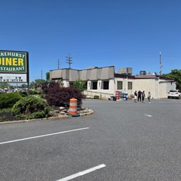 Exterior outside entrance of Lakehurst Diner Restaurant - Lakehurst, New Jersey Exterior outside entrance of Lakehurst Diner Restaurant - Lakehurst, New Jersey