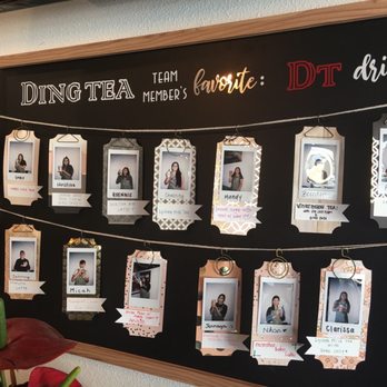 Ding Tea La Mirada - Cute wall to honor their employees - Bubble Tea Near Me - La Mirada, California Ding Tea La Mirada - Cute wall to honor their employees - Bubble Tea Near Me - La Mirada, California