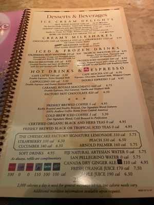 Menu photo 5 The Cheesecake Factory Short Hills, NJ