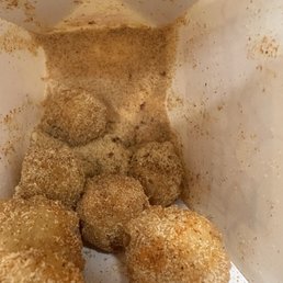 balls if popcorn chicken - half bottle of chili and garlic seasoning to the maximum level balls if popcorn chicken - half bottle of chili and garlic seasoning to the maximum level