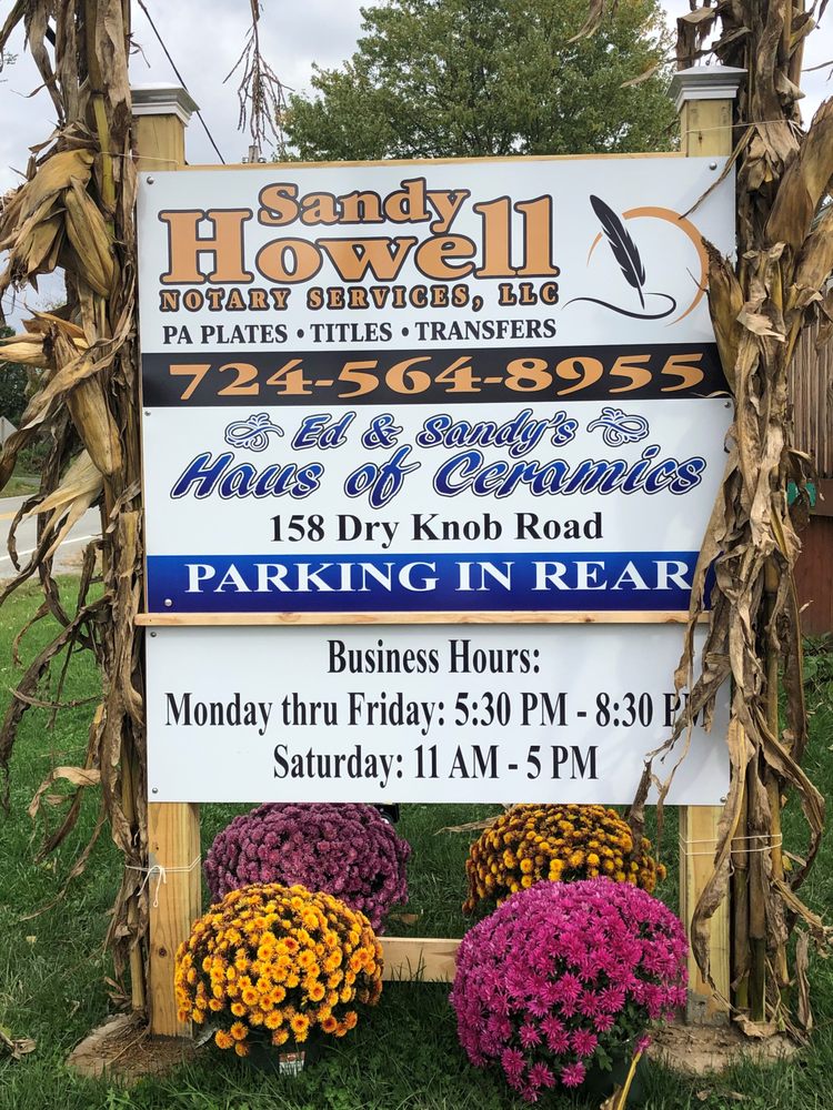 SANDY HOWELL NOTARY SERVICES Updated June 2024 158 Dry Knob Rd