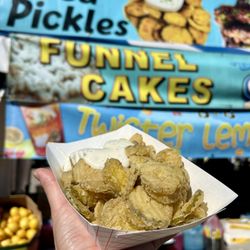 Wonderland of the Americas - Fried pickles from a food vendor